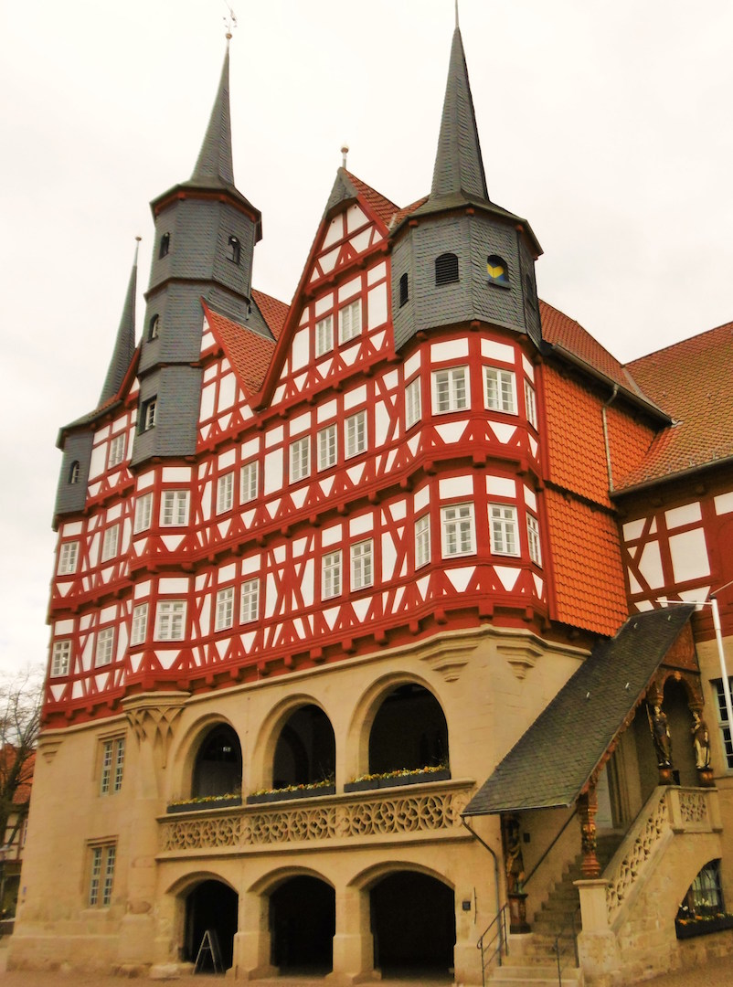 Fassade mit Außentreppe